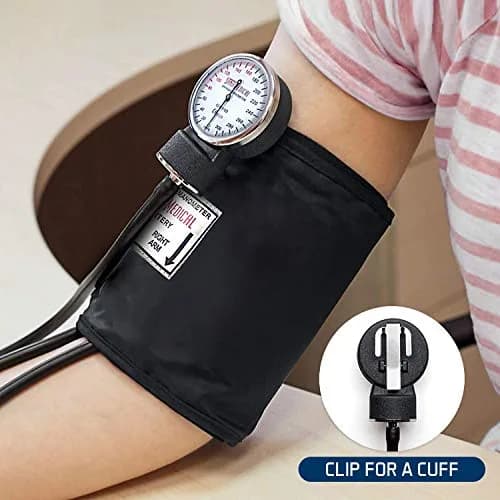 Santamedical Adult Deluxe Aneroid Sphygmomanometer Black | Accurate BP Readings for Confidence thumbnail 3