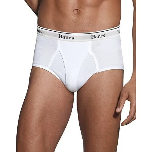 Hanes Ultimate Men's 3-Pack Full-Cut Briefs, White, 4X-Large | Ultra Soft Cotton & Comfort Flex Waistband thumbnail 1