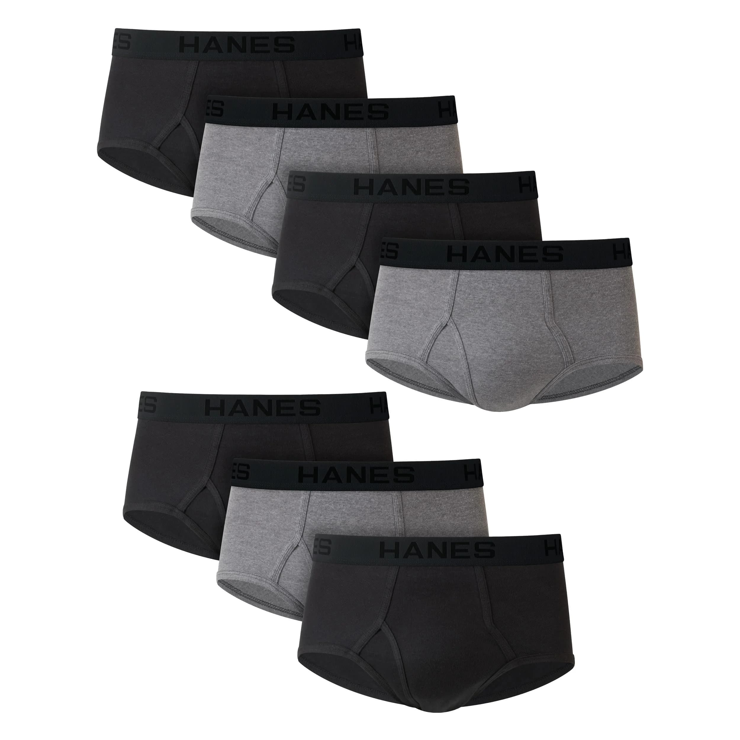 Hanes mens Tagless Briefs 7-pack | Moisture Wicking Cotton Underwear for Men