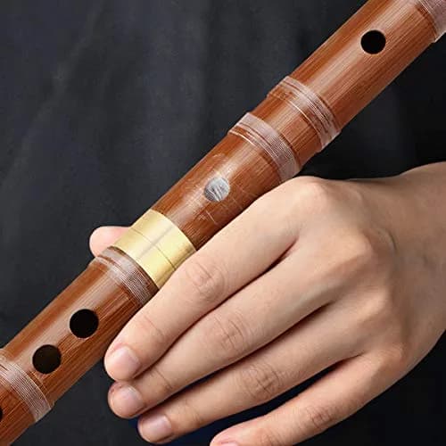 Kmise D Key Bamboo Flute Dizi Traditional Handmade Chinese Musical Instrument | 37.6 cm (14.8 in) thumbnail 2