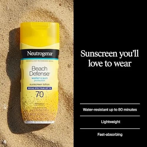 Neutrogena Beach Defense Sunscreen Lotion SPF 70 198ml (6.7 Fl Oz) | Broad Spectrum UVA/UVB Protection thumbnail 2
