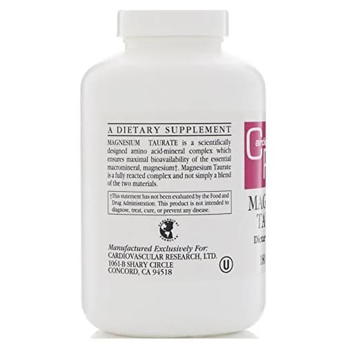 Cardiovascular Research Magnesium Taurate 125 mg Capsules (180 Count) | Vegetarian & Kosher Mineral Supplement thumbnail 3