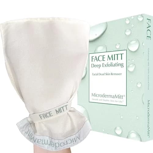 MicrodermaMitt Deep Exfoliating Face Mitt - Turkish Kessa Glove for Gentle Skin Renewal, 1 Count thumbnail 1