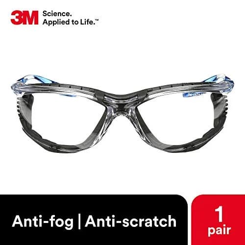 3M Virtua CCS Safety Glasses with Anti-Fog Clear Lens & Foam Gasket | ANSI Z87.1 Certified thumbnail 3