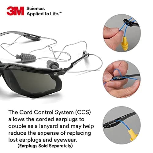 3M Virtua CCS Safety Glasses Gray Lens, 5.6cm x 5.1cm x 2cm | ANSI Z87.1+ Impact Rated, Anti-Fog, UV Protection thumbnail 4