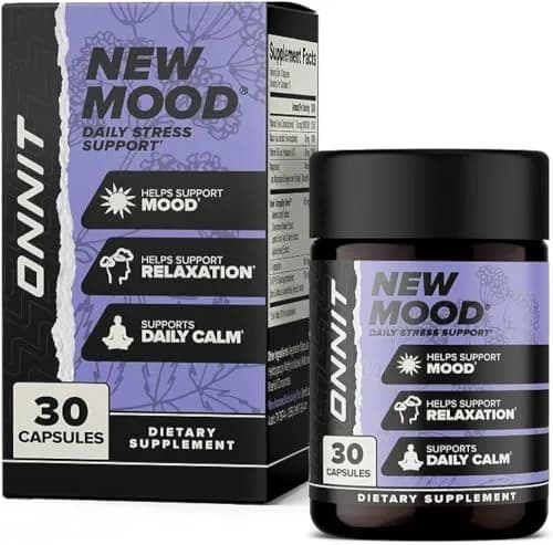 ONNIT New Mood Stress & Sleep Support Supplement with 5-HTP, 30 Count | Mood & Relaxation Aid for Stress & Sleep thumbnail 1