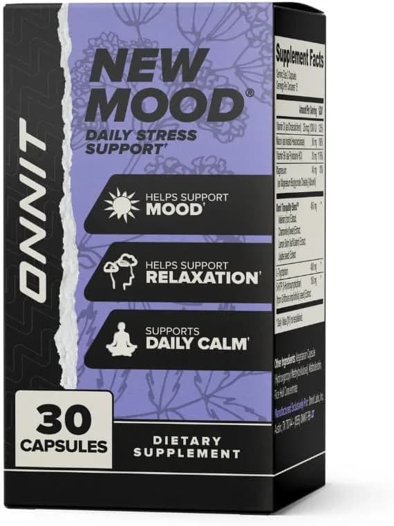 ONNIT New Mood Stress & Sleep Support Supplement with 5-HTP, 30 Count | Mood & Relaxation Aid for Stress & Sleep thumbnail 2