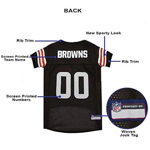 Pets First Cleveland Browns NFL Dog Jersey Extra Large | Official NFL Licensed Pet Jersey for Dogs thumbnail 4