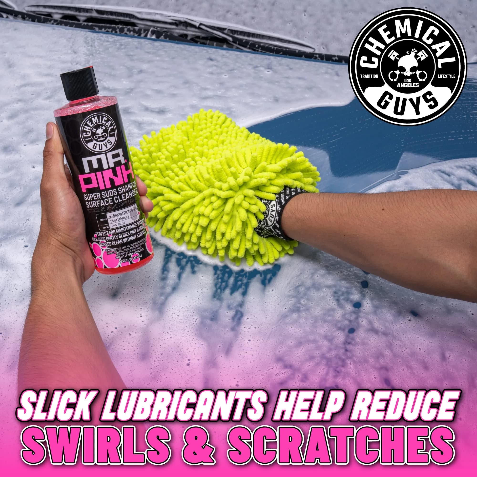 Chemical Guys Mr. Pink pH-Balanced Car Wash Soap 473ml (16 Fl Oz) | Thick Suds for Foam Cannons & Bucket Washes - view 5