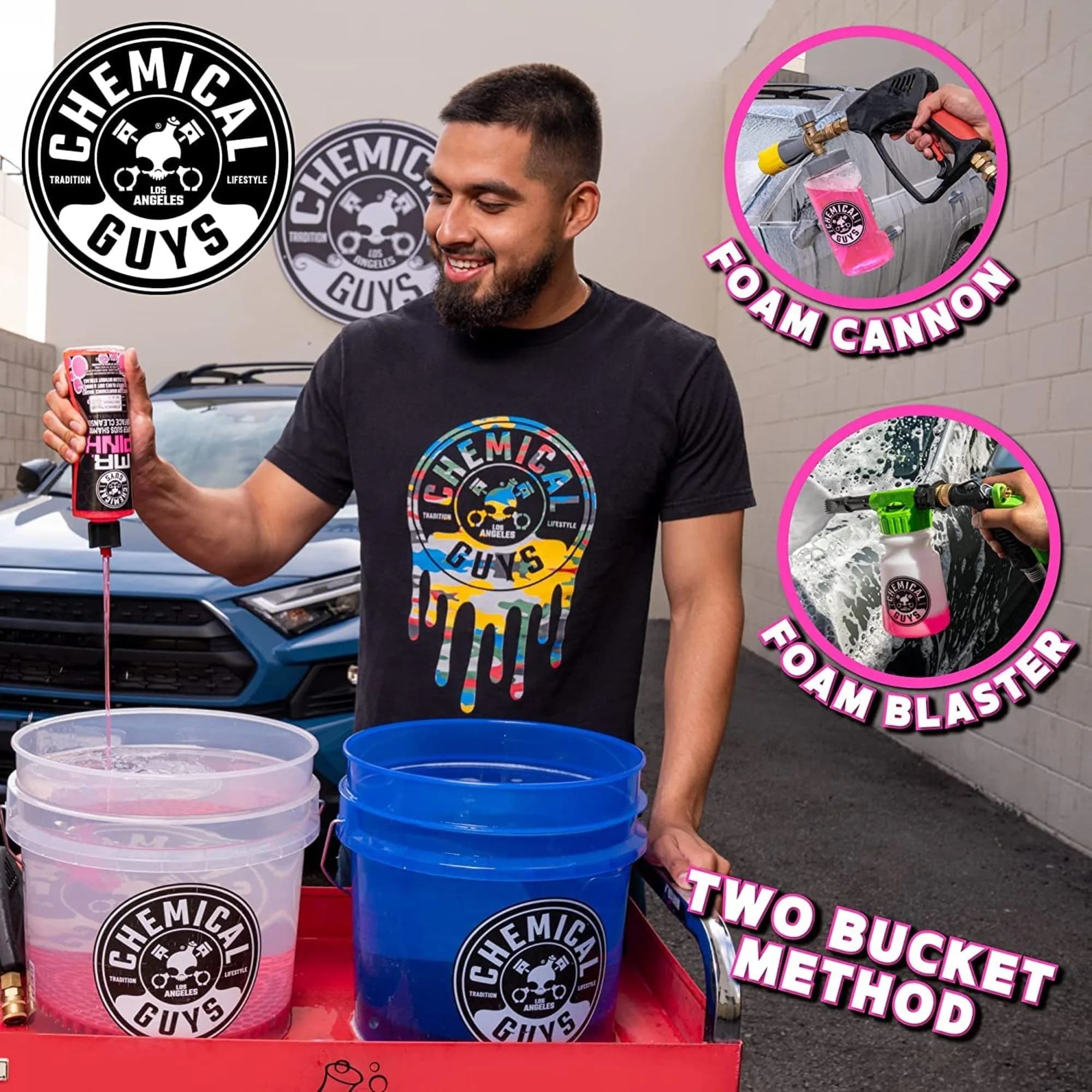 Chemical Guys Mr. Pink pH-Balanced Car Wash Soap 473ml (16 Fl Oz) | Thick Suds for Foam Cannons & Bucket Washes - view 2