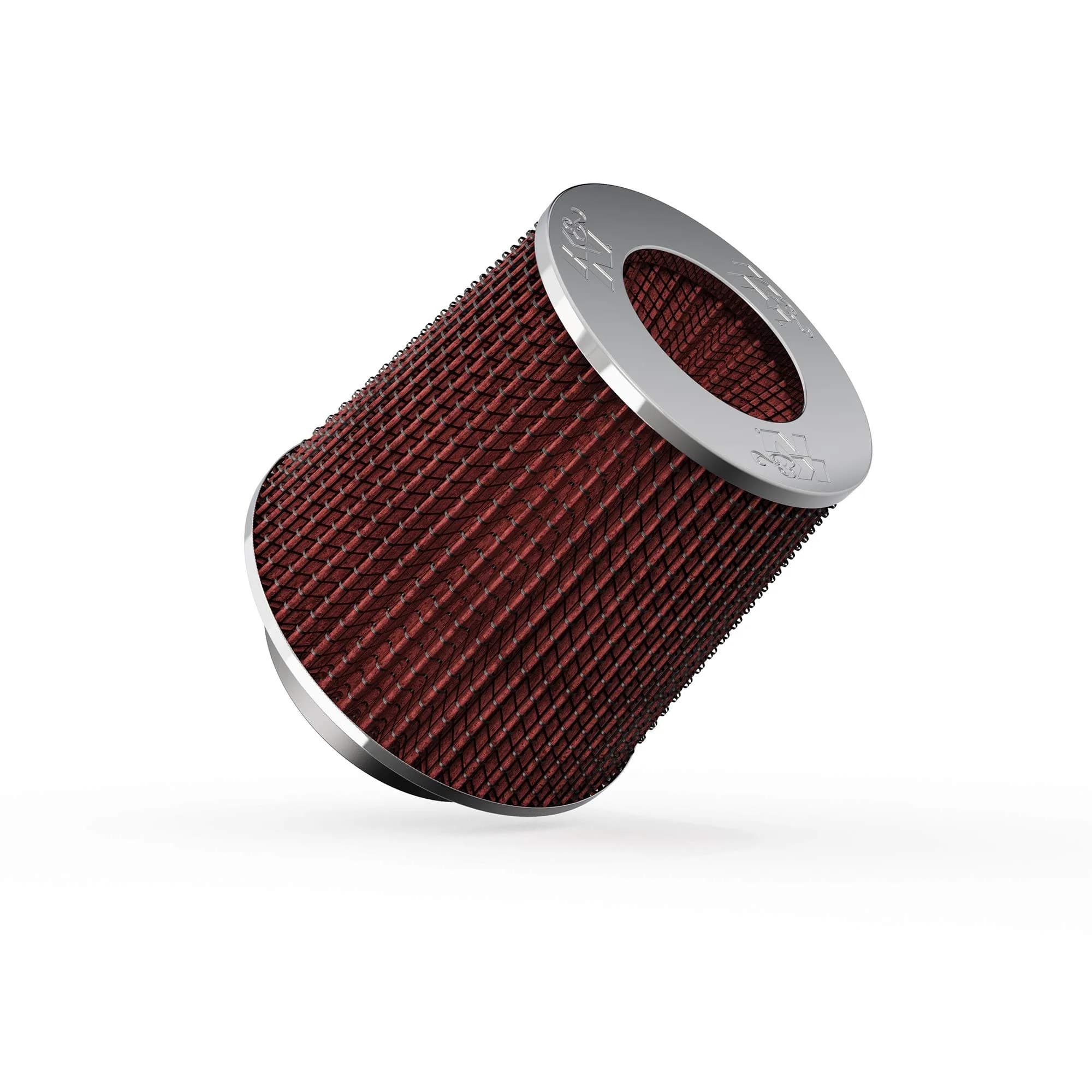 K&N High-Flow Universal Clamp-On Air Filter RG-1001RD | 156 mm (5.5 In) Height, 101.6 mm (4 In) Flange Diameter — Multi