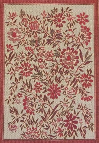 Mad Mats Outdoor Rug, Reversible Plastic Mat for Patio, Porch, Deck, Kitchen & Bath, Wild Flower, 6' x 9' (1.83m x 2.74m) | Fadeproof & Stainproof thumbnail 1
