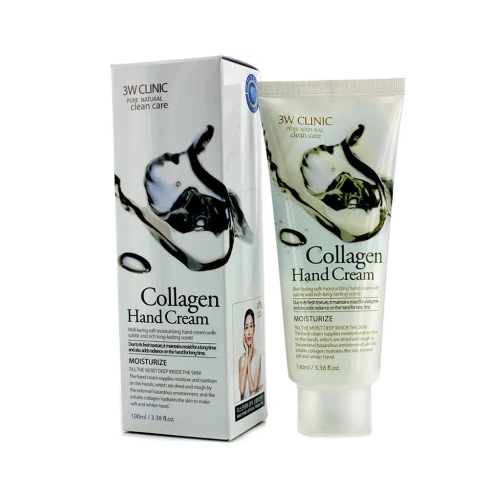 3W Clinic Hand Cream Horse Oil 100ml (3.38 Fl Oz) | Intensive Moisture for Dry Hands — Collagen