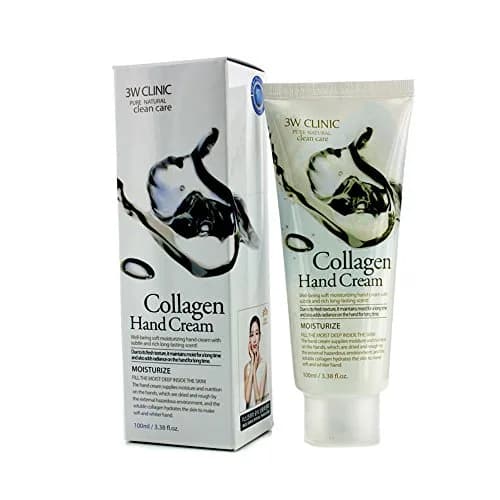 3W Clinic Hand Cream Collagen 100ml (3.38 Fl Oz) | Hydrating & Nutritional Benefits thumbnail 1