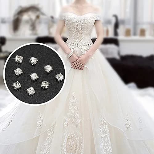 LolliBeads Crystal Ringed Sew-On Rhinestones 4mm (100 Pcs) | AAA Quality Czech Glass with Silver-Plated Brass Base thumbnail 3