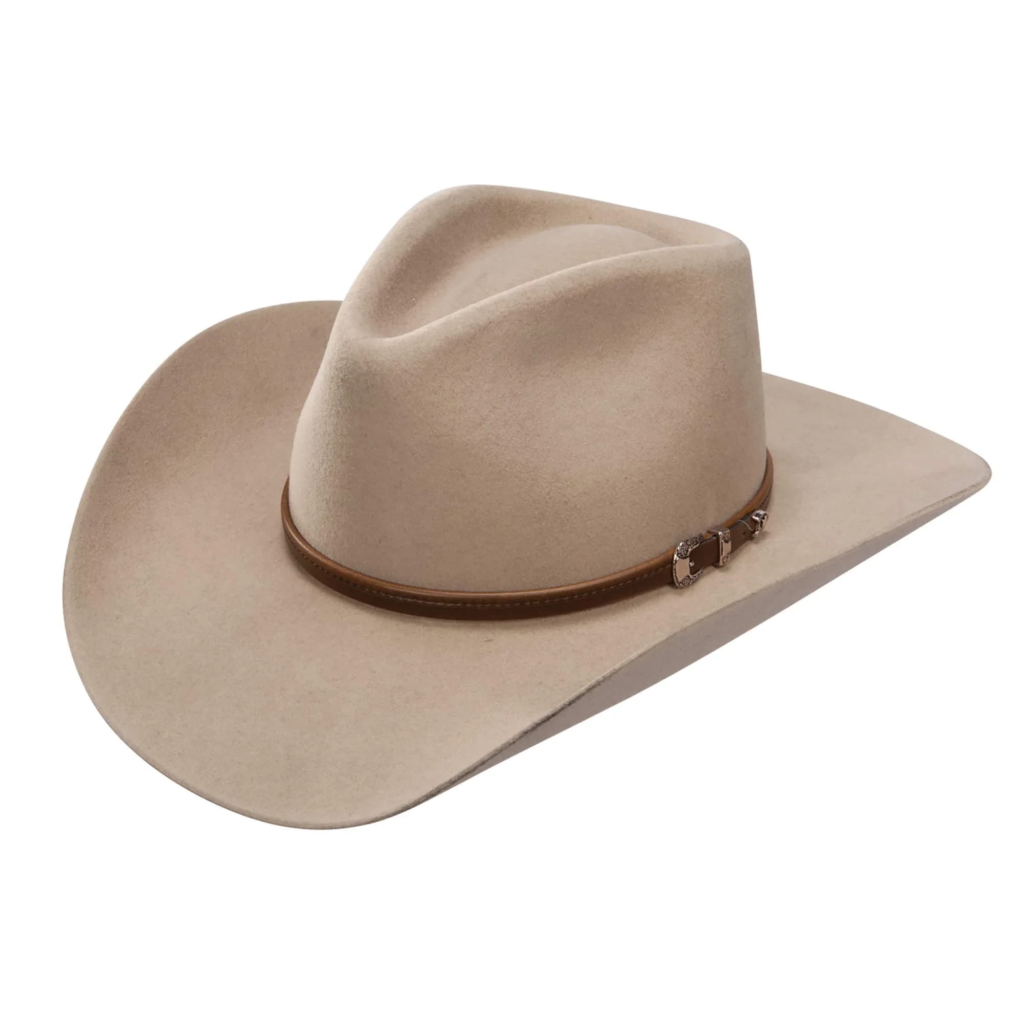 Stetson Seneca Cowboy Hat 7 5/8 in Silversand | Water-Resistant Buffalo Fur Felt Western