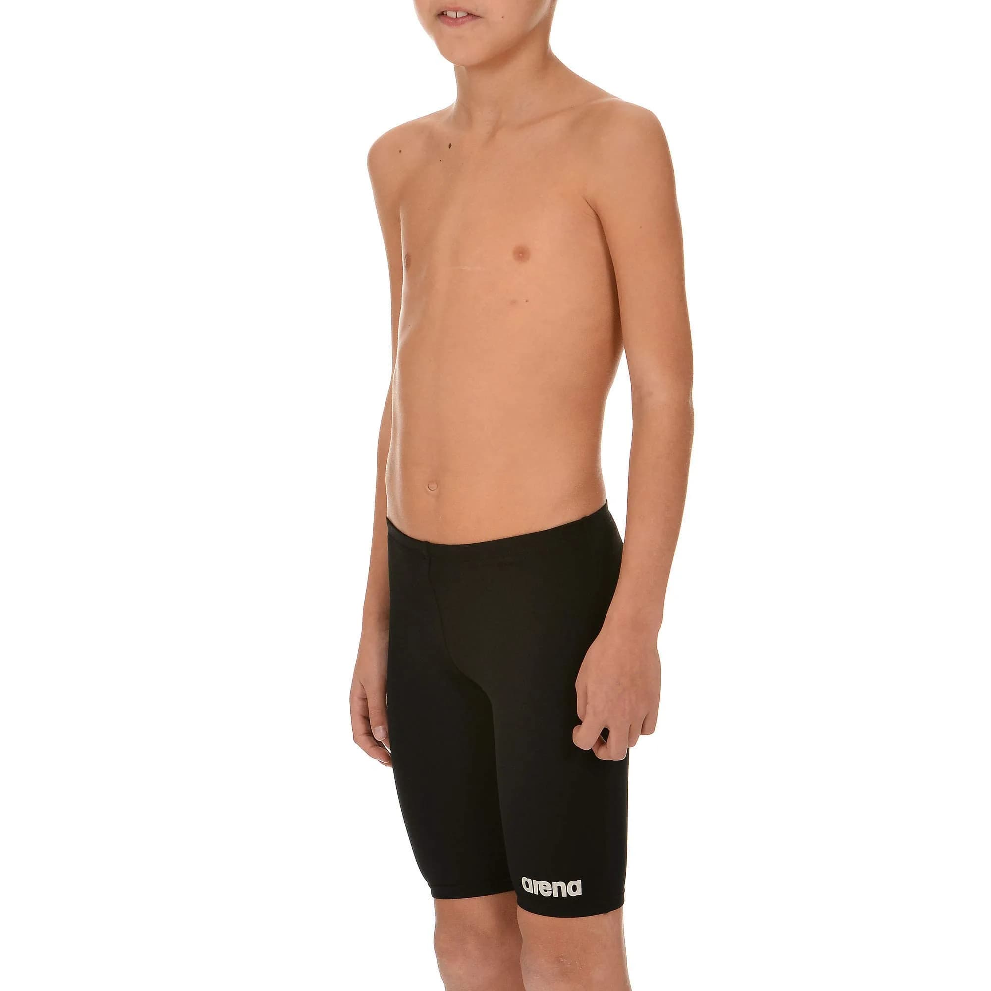 ARENA Boy's Board Swim Jammer MaxLife Knee-Length Swimsuit Black/Metallic Silver | Chlorine & UV Resistant (70-120 chars)