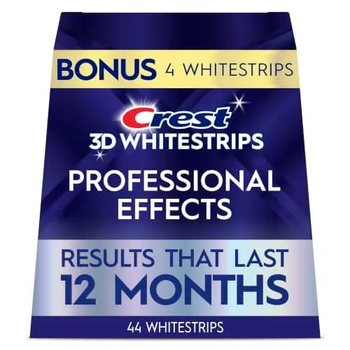 Crest 3D Whitestrips Professional Effects Teeth Whitening Kit 44 Strips (22 Treatments) | Dentist Recommended thumbnail 1