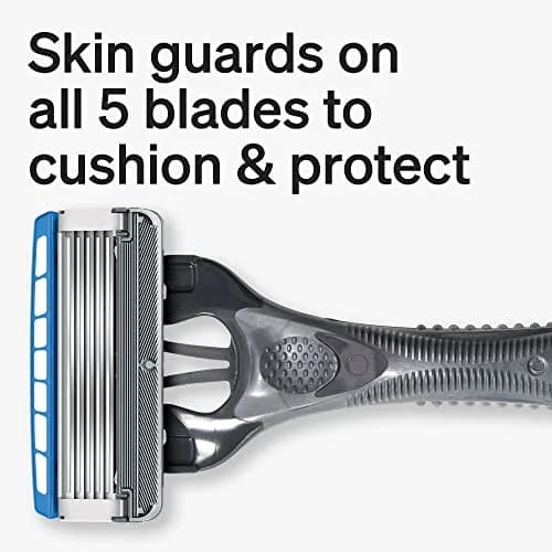 Schick Hydro Sensitive 5-Blade Disposable Razors for Men, 3ct | Hydrating, Less Irritation, Flip Trimmer thumbnail 3