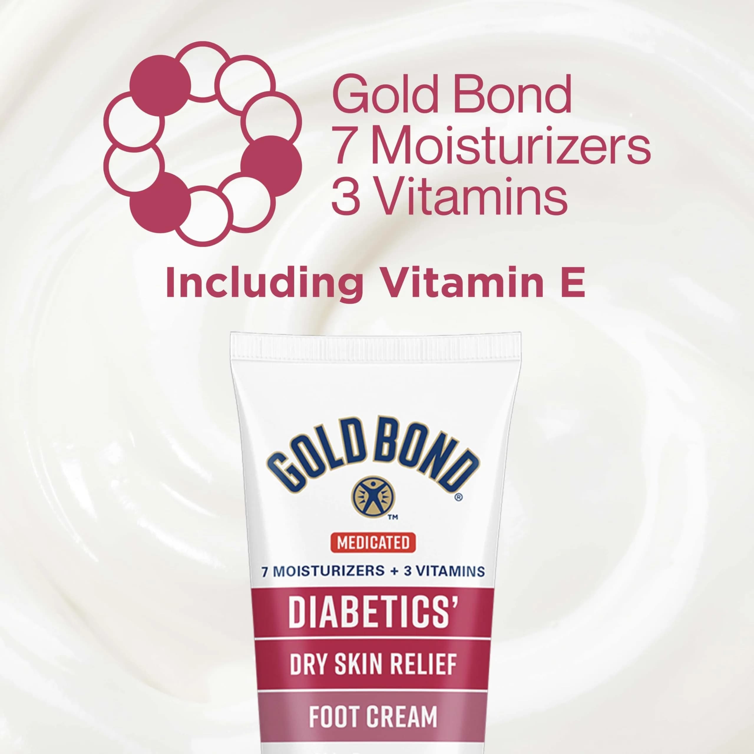Gold Bond Diabetic Foot Cream 96.4g (3.4 Oz) | Medicated Skin Protectant for Dry Feet - view 5