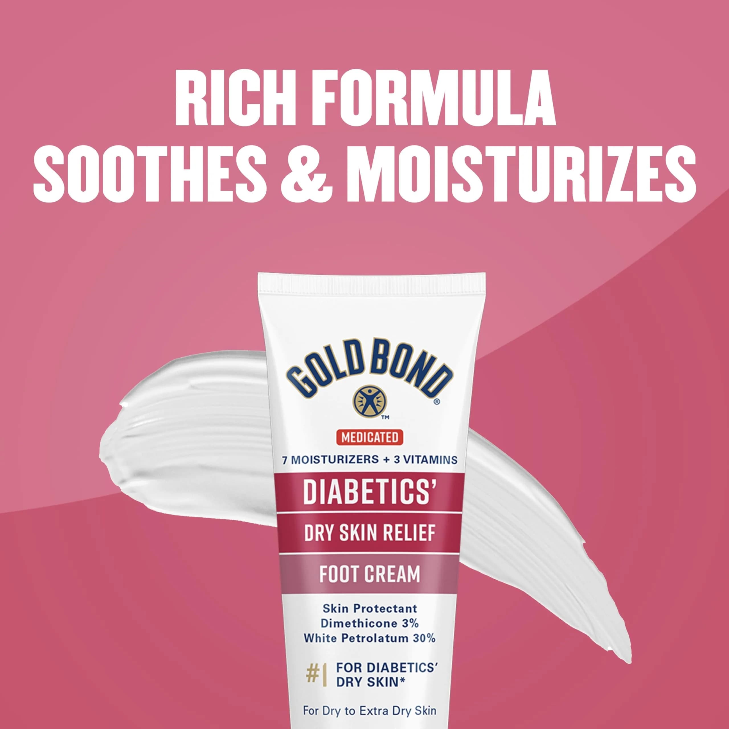 Gold Bond Diabetic Foot Cream 96.4g (3.4 Oz) | Medicated Skin Protectant for Dry Feet - view 9