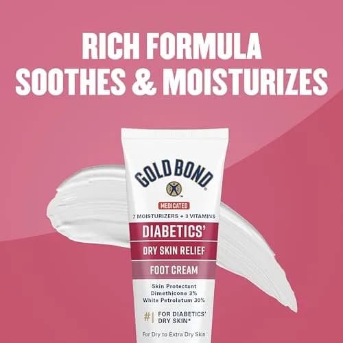 Gold Bond Diabetic Foot Cream 96.4g (3.4 Oz) | Medicated Skin Protectant for Dry Feet thumbnail 9