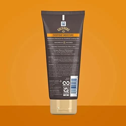 Gold Bond Men's Essentials 6.5 oz Moisture Body & Hand Cream | Hydrates Dry Skin, Dermatologist-Tested thumbnail 3