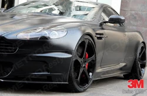 3M 2080 S12 Satin Black 5ft x 3ft | Premium Satin Car Wrap Vinyl Film thumbnail 2