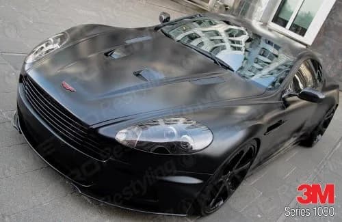 3M 2080 S12 Satin Black 5ft x 3ft | Premium Satin Car Wrap Vinyl Film thumbnail 3