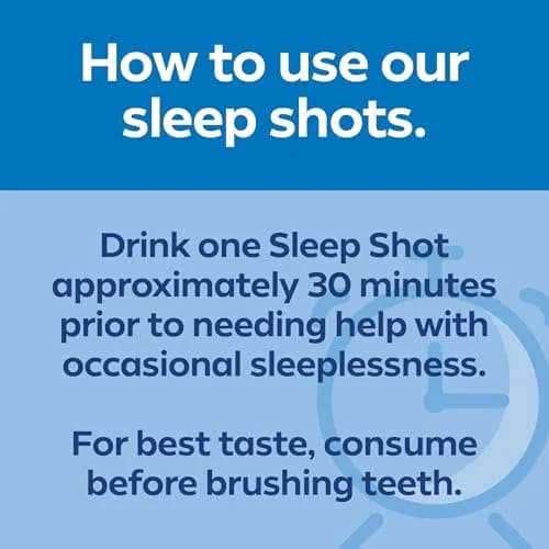 Dream Water Sleep Aid Supplement Drink; Melatonin 5mg, GABA, 5-HTP; Zero Sugar, Natural Flavors, No Added Colors, 2.5 oz Liquid Sleep Shots, Snoozeberry, 4-Count | Supports restful sleep thumbnail 7