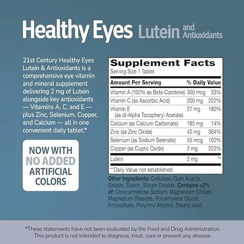 21st Century Healthy Eyes with Lutein 60 Tablets | Vision Support for Screen Time & Aging Eyes thumbnail 2