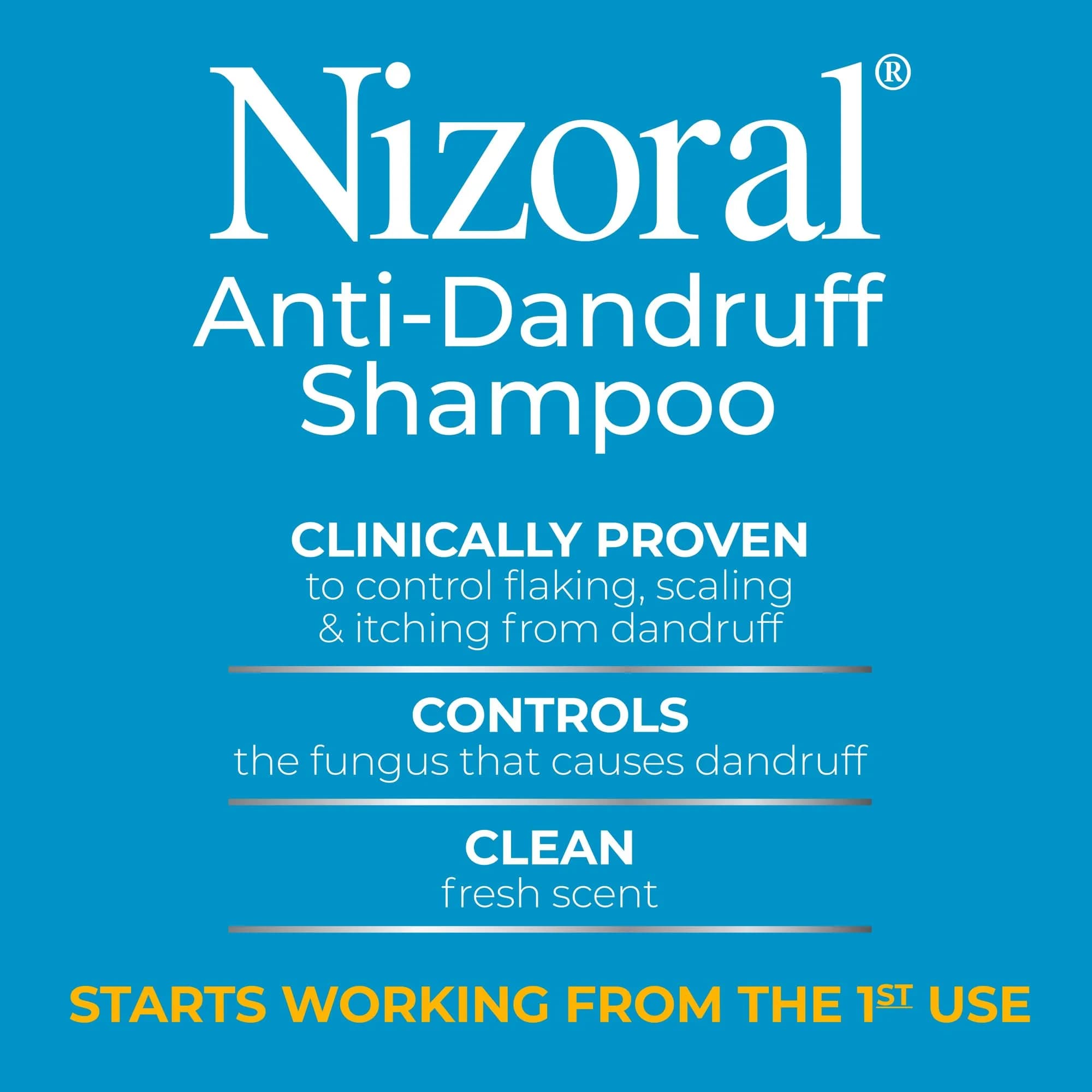 Nizoral Anti-Dandruff Shampoo with 1% Ketoconazole, 200ml (7 Fl Oz) | Controls Scalp Fungus - view 9