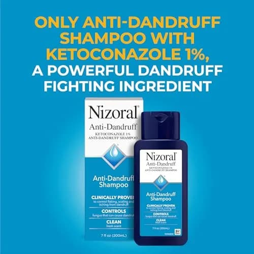 Nizoral Anti-Dandruff Shampoo with 1% Ketoconazole, 200ml (7 Fl Oz) | Controls Scalp Fungus thumbnail 2