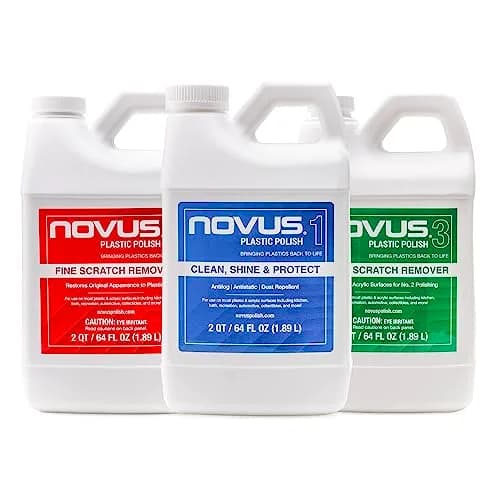 Novus Plastic Restorer Kit (3-in-1) - 64 Ounce Bottles - Clean, Shine & Scratch Remover - main product image