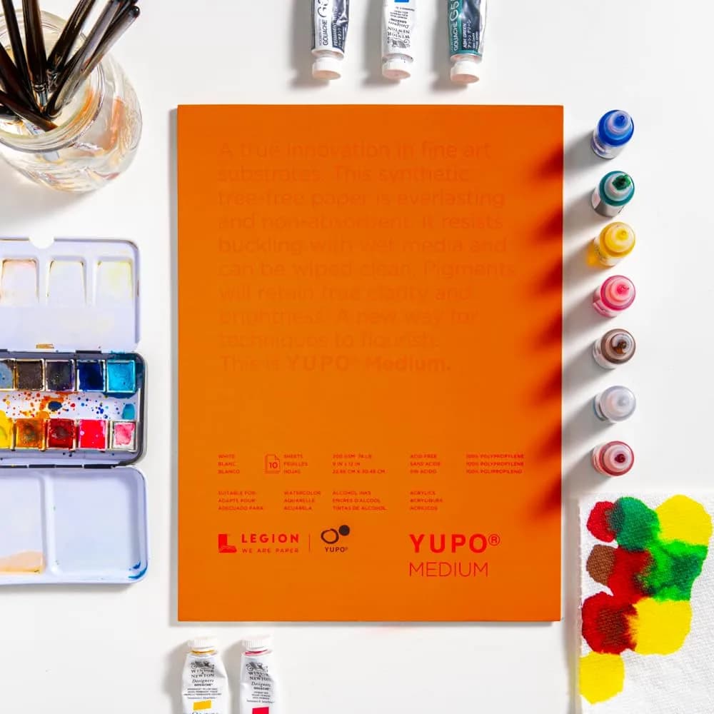Legion Yupo Synthetic Paper Pad 5" x 7" (12.7 x 17.8 cm) | 10 Sheets Bright White - view 5