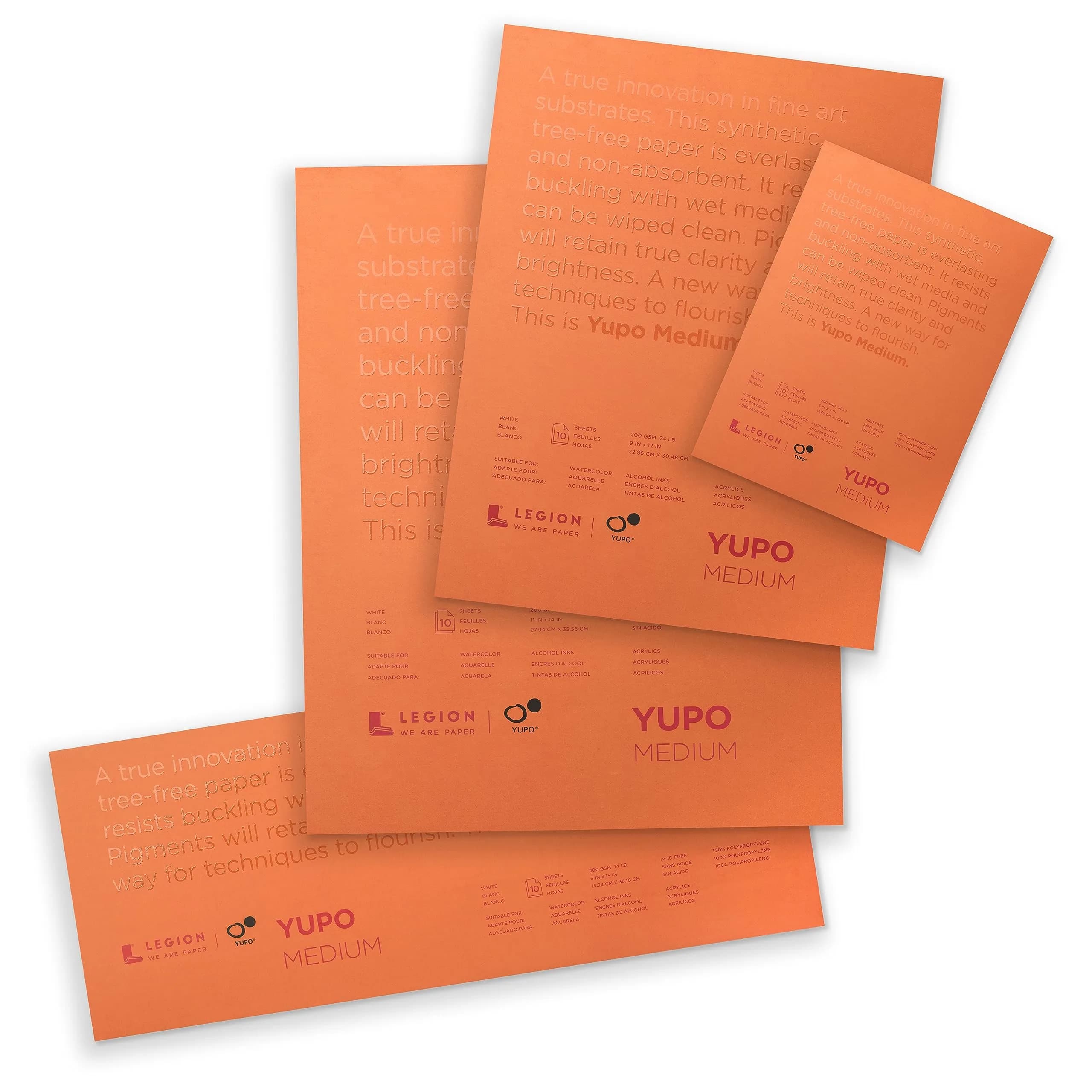 Legion Yupo Synthetic Paper Pad 5" x 7" (12.7 x 17.8 cm) | 10 Sheets Bright White - view 6