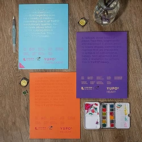 Legion Yupo Synthetic Paper Pad 5" x 7" (12.7 x 17.8 cm) | 10 Sheets Bright White thumbnail 8