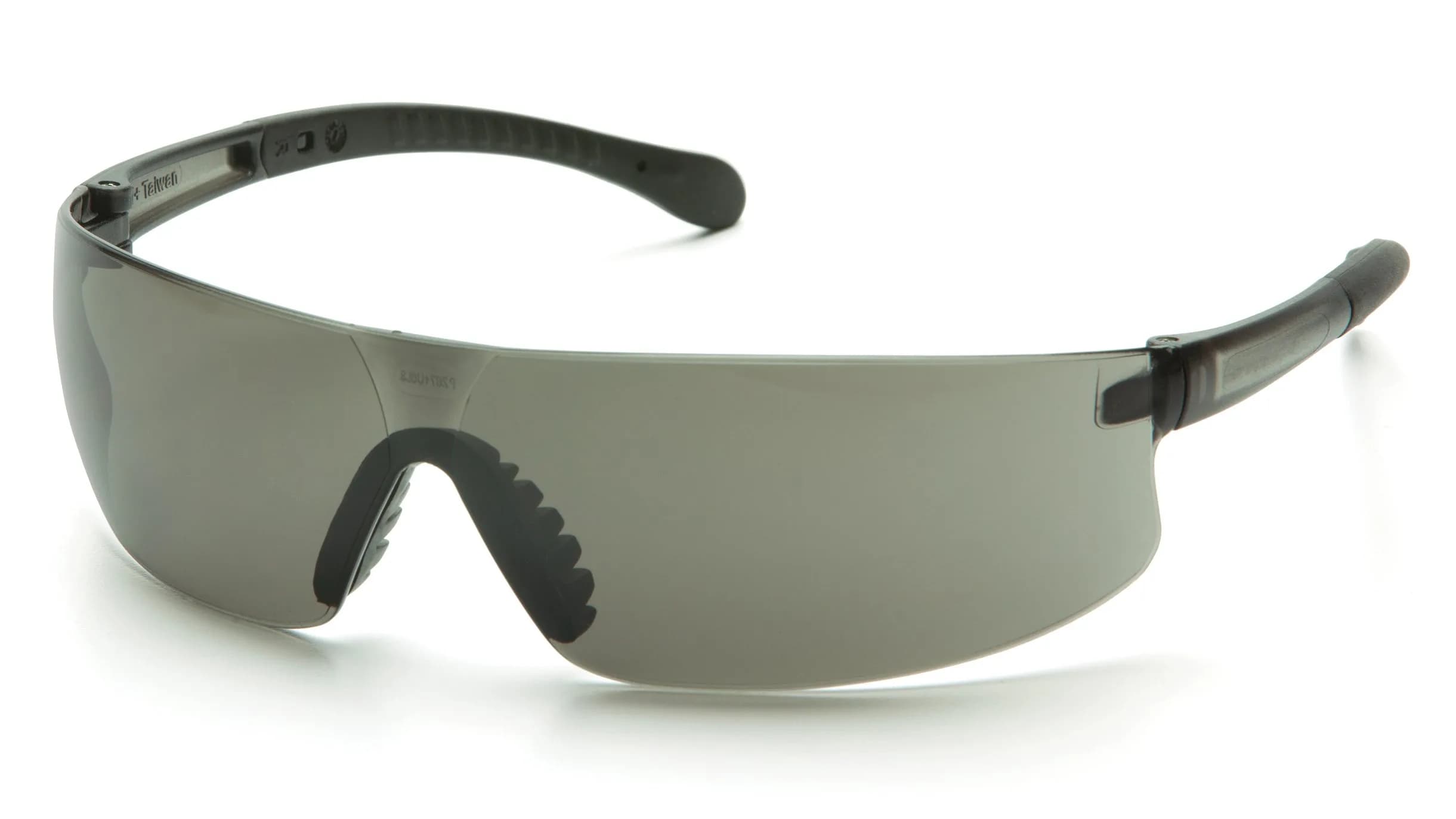 Pyramex Safety-S7220S Provoq Eyewear, Gray Temples, Gray Lens | Impact-Resistant Polycarbonate Safety Glasses