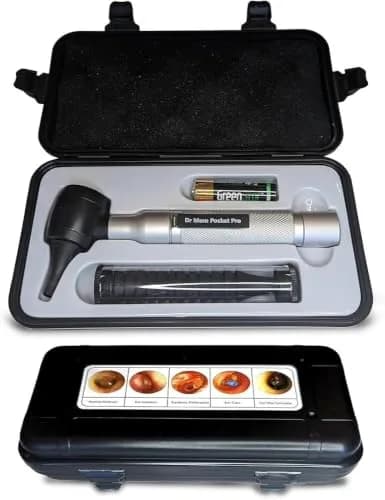 Doctor Mom LED Pocket Pro Otoscope 4th Gen with Adult & Pediatric Specula | 4x Magnification Optical Lens thumbnail 1