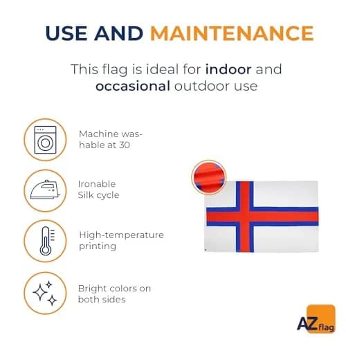 AZ FLAG Faroe Islands Flag 150x90 cm | Durable Polyester for Indoor & Outdoor Use thumbnail 5