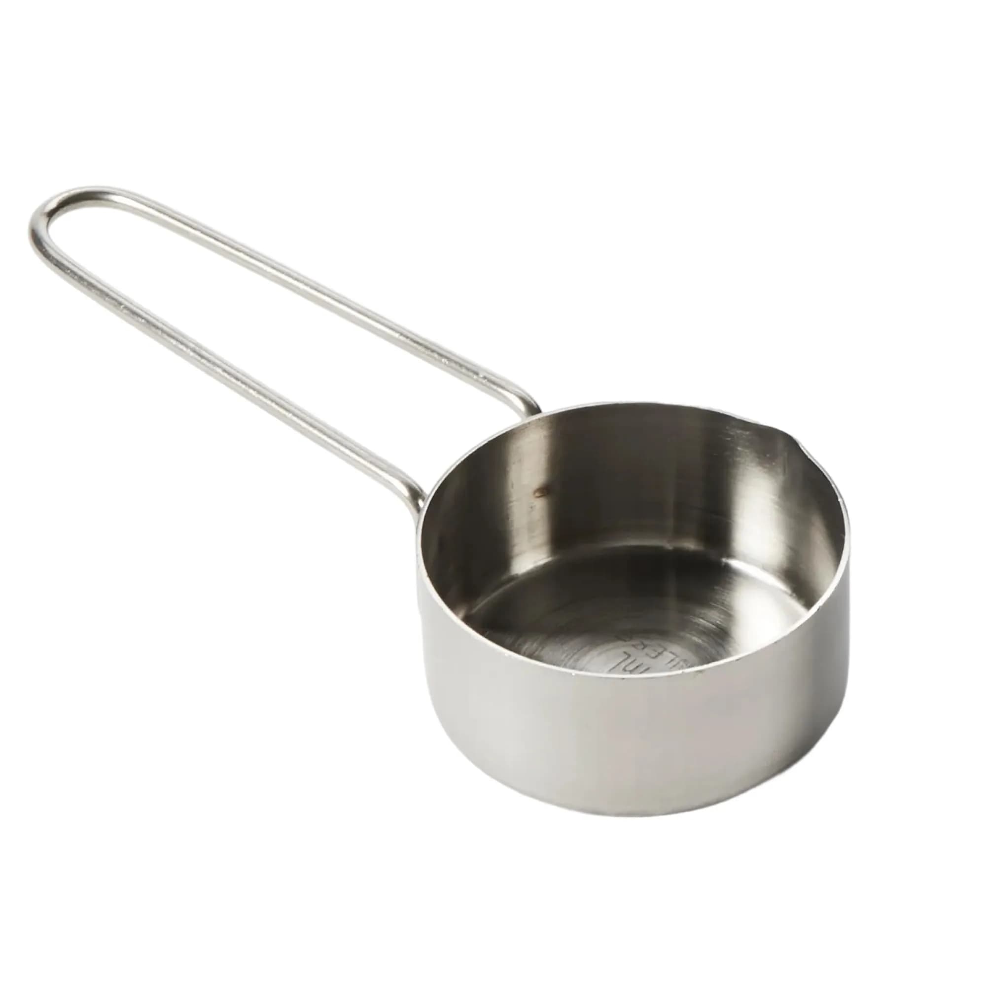 American Metalcraft 1/4 Stainless Steel Measuring Cup (7.4ml / 0.25 Fl Oz) | Precise Baking & Cooking — 1/4-Cup