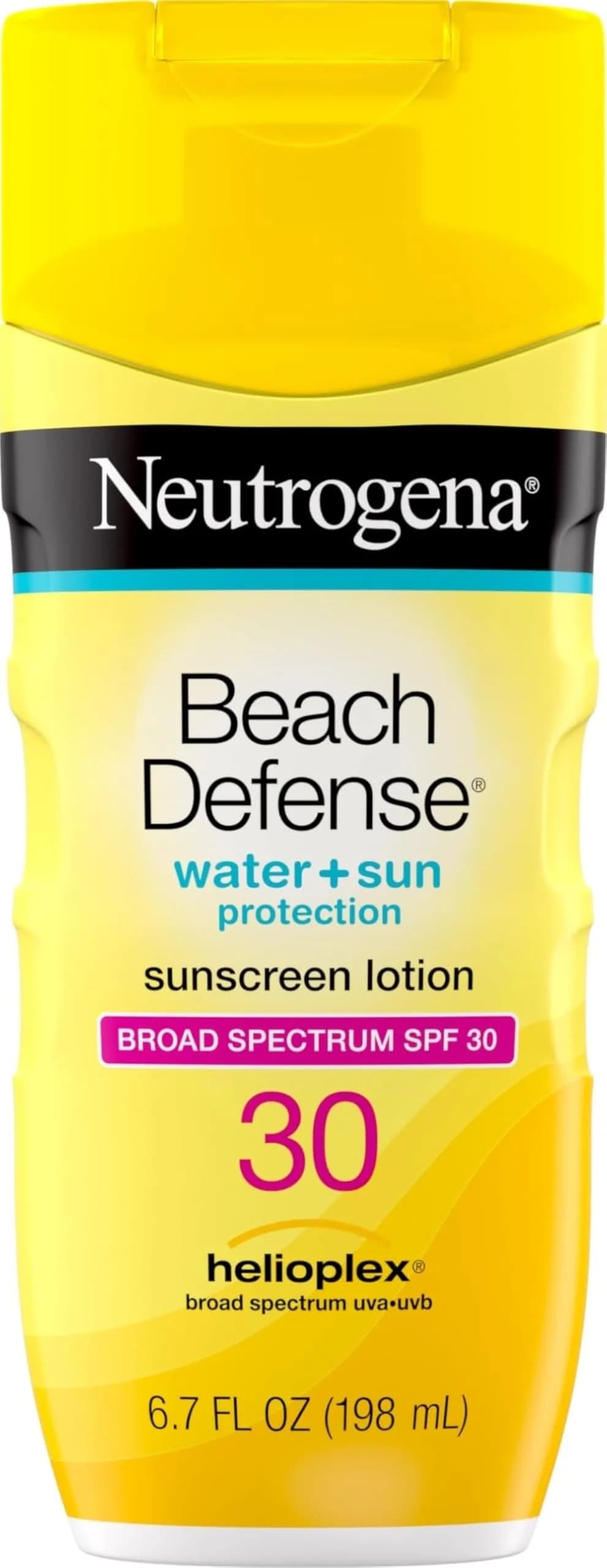 Neutrogena Beach Defense Sunscreen Lotion, SPF 30, 6.7 fl oz - Broad Spectrum Protection for Face & Body - main product image