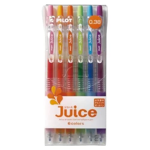 Pilot Juice Gel Ink Pen-0.38 mm-6color Standard | Ultra Fine Tip for Precise Writing in India thumbnail 1