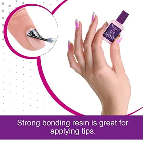 BACKSCRATCHERS Backscratchers Extreme Glass Glaze Stikr Brush-On 0.5 Fl Oz | Fast Dry Nail Adhesive with UV Protection thumbnail 3