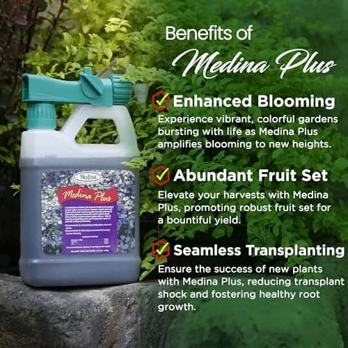 Medina Soil Activator - Liquid Soil Loosener for Lawns & Gardens | Micronutrient-Rich Soil Conditioner & Softener for Plants thumbnail 2