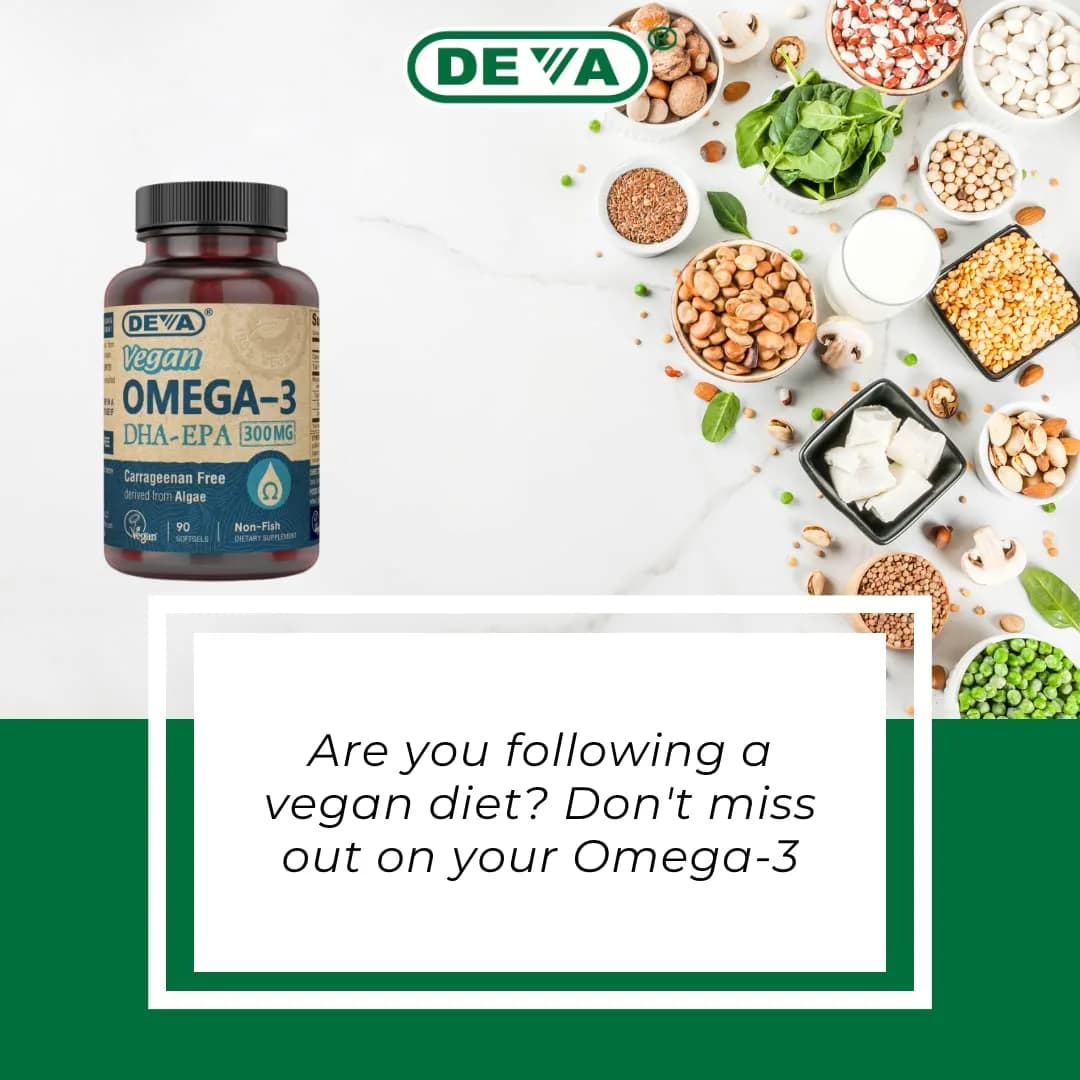 DEVA Vegan Omega-3 DHA-EPA 300 mg Algae Oil Softgels 90 Count | Certified Vegan, Carrageenan-Free - view 9