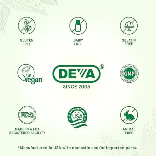 DEVA Vegan Omega-3 DHA-EPA 300 mg Algae Oil Softgels 90 Count | Certified Vegan, Carrageenan-Free thumbnail 3