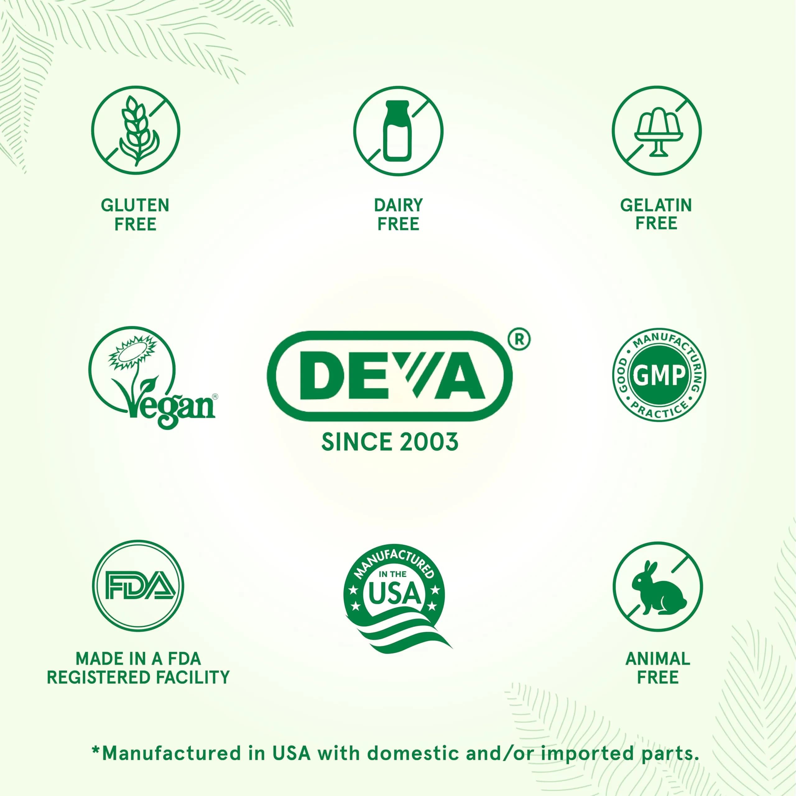 DEVA Vegan Omega-3 DHA-EPA 300 mg Algae Oil Softgels 90 Count | Certified Vegan, Carrageenan-Free - view 3