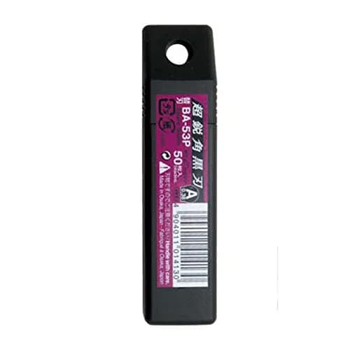 NT Cutter Ultra Sharp Black Snap-Off Utility Knife Blades BA-53P, 9mm x 80mm (50-Pack) thumbnail 2