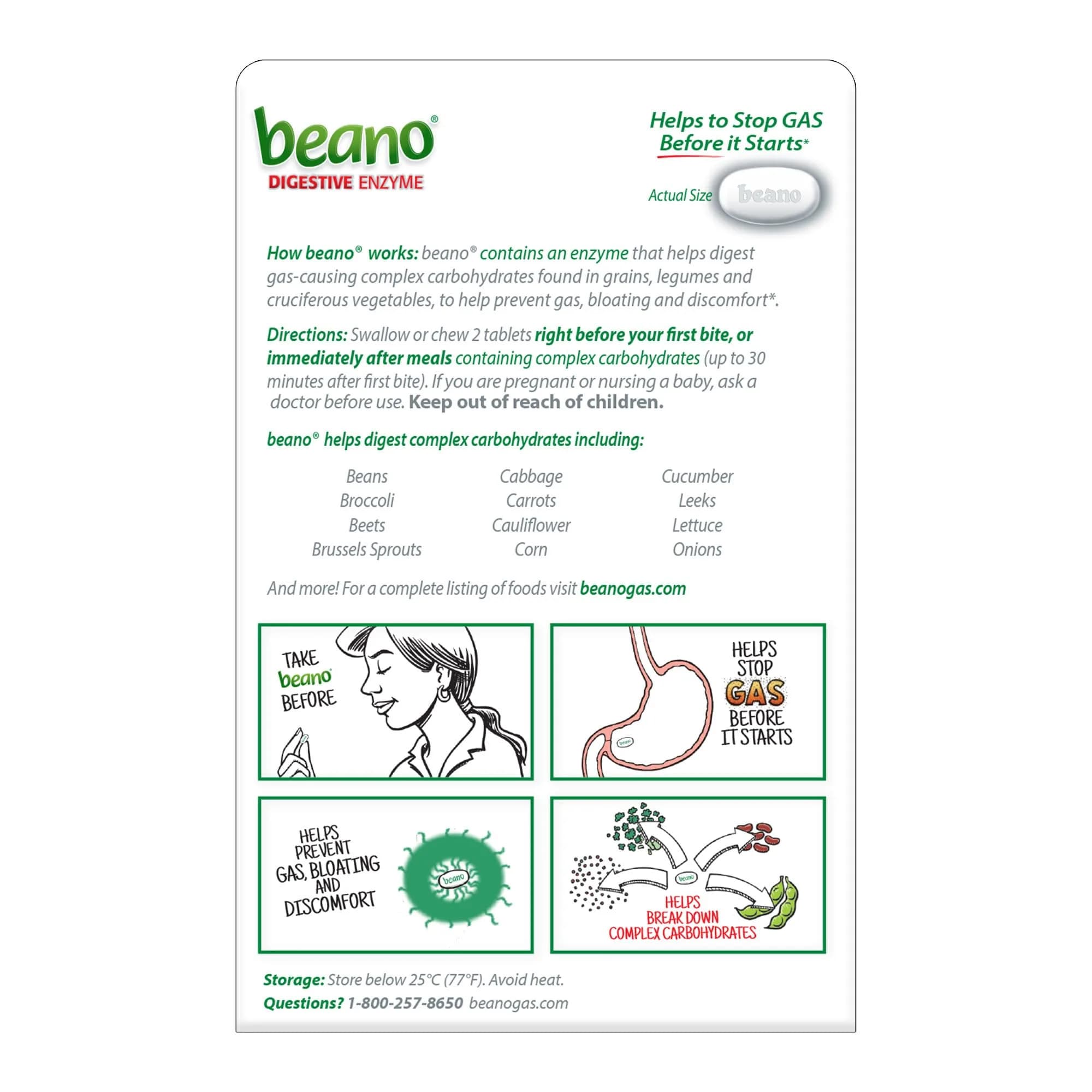 Beano Digestive Enzyme Tablets 100 Count | Helps Prevent Gas & Bloating - view 7